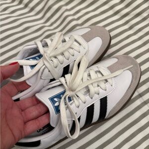 Adidas  Samba Classic White and Black Shoes